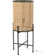 J-Line - Lamp Standing Bamboo/metal Nat - 30x30x77cm