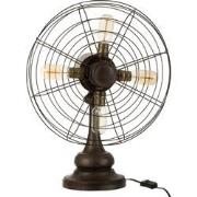 J-Line - Lamp Ventilator Metaal Bruin - 43x29x56cm