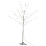 J-Line - Kale Boom+led Metaal Zilver Medium - 56x56x100cm
