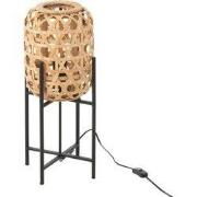 J-Line - Lamp Op Voet Bamboo Naturel Small - 24.5x24.5x53cm