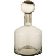 J-Line - Fles Deco Norma Glas Grijs Small - 22x22x40.5cm