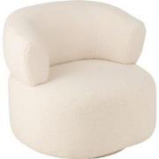 J-Line - Lounge Zetel Universe Schuim/stof Wit - 77x83x77.5cm