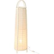 J-Line - Lamp Don Katoen/bamboe Wit - 26x26x100cm