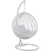 J-Line - Hangstoel Rond Staal Wit - 119x110x193cm