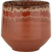J-Line - Bloempot Aline Keramiek Rood Extra Large - 32.5x32.5x32cm