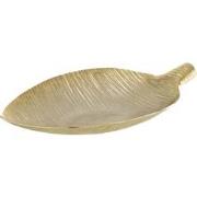 J-Line - Set Van Twee Schaal Blad Aluminium Goud - 29x46x7cm