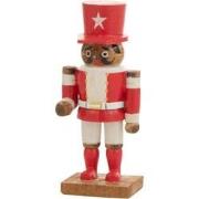 J-Line - Notenkraker Hout Rood Small - 13x13x29cm