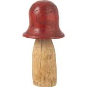 J-Line - Paddenstoel Stolp Rood/naturel Large - 32x32x60cm