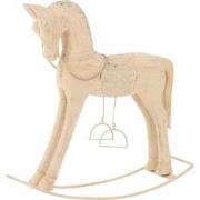 J-Line - Schommelpaard Topo Mango Hout/metaal Naturel Small - 49x14x53...