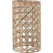 J-Line - Windlicht Candice Glas/riet Naturel Large - 14.5x14.5x25cm