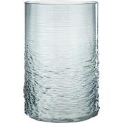 J-Line - Windlicht Zee Glas Blauw Large - 19.5x19.5x30cm