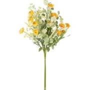 J-Line - Boeket Mix Bloemen Kunststof Geel - 30x30x85cm