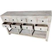 Wandtafel 9 Lades Wit 180x40x90cm