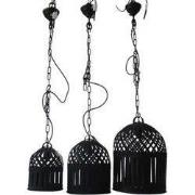 IJzeren Lamp Rond S/3 - Mickey - Zwart