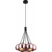 ROGODO Pendel Koper/Roze 7x E27