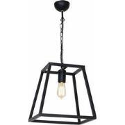 KAGO zwart pendel trapezium 1xE27 max 60W