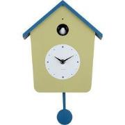 Karlsson - Wandklok Cuckoo Light - Tea green & classic blue