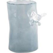 Present Time - Vaas Bird On Branch Small - Mistige blauw