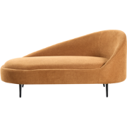 Beliani VALREAS - Chaise longue-Oranje-Polyester