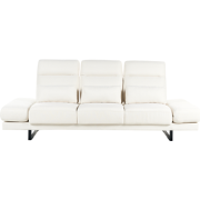 Beliani IKAST - Driezitsbank-Wit-Polyester