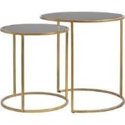 Light & Living - Bijzettafel DUARTE - Ø50x52cm - Goud - Set van 2