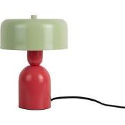 Leitmotiv - Tafellamp Double Funky - Scarlet red & soft green