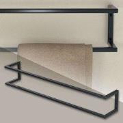 Handdoekhouder 15x15x90 cm antraciet staal ML design