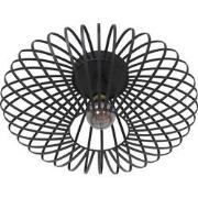 Anne Lighting - plafonniere - Dunbar - zwart - metaal - Ø 40cm - E27 -...