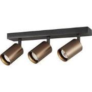 TABOO 3L GU10 (excl) zwart + geborsteld brons, spot