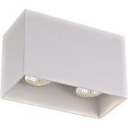 BABAR Plafondlicht wit vierkant 2xGU10 excl (max 50W)