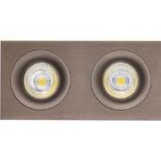 Mozes III brons inbouwspot 2x 5W LED GU10 dimbaar incl.