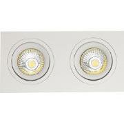 Mozes II witte inbouwspot 2x 5W LED GU10 dimbaar incl.