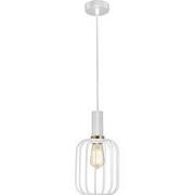 OONAH 1xE27 D160xH320 Wit / goud + 3m kabel wit stof