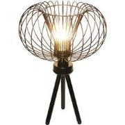 JULIA 1x E27 tafellamp Ã˜33cm zwart