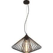 DAXOS 1x E27 pendel zwart Ã˜48cm