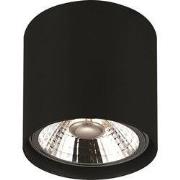 BOX-1L rond zwart incl. AR111 12,4W 2700K