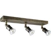 STUGA square 3xGU10 glazen dimbare 5W LED incl,