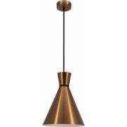 KONO pendel Ã˜25 E27 koper/wit