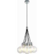 KOBAR pendel zwart/chrome 7x E27