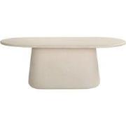 Eettafel Ovaal 160cm - Betonlook - Beige - Eettafel Romy