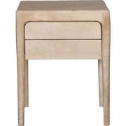 Nachtkastje Naturel Mangohout - 2 Lades - 46x46x60cm - Berend