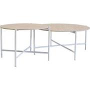 Salontafel Abano Keramisch Rond Set van 2 - Giga Meubel