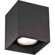 BABAR Plafondlicht zwart vierkant 1xGU10 excl (max 50W)