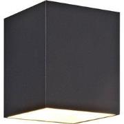 NIDUM Wandlicht zwart / goud vierkant G9 excl (max 40W)