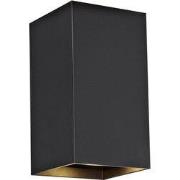 RADU Wandlicht zwart vierkant 2xGU10 excl (max 50W)