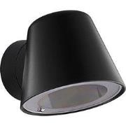 TATTI Wandlicht IP54, zwart, GU10 excl