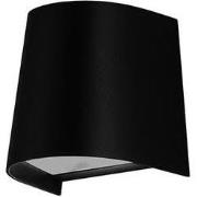 Uruguay wandlicht IP65, zwart, GU10 excl