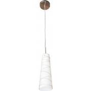 Hanglamp glas wit motief E27 93mm diameter