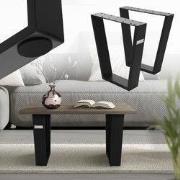Tafelpoten Tafelonderstel set van 2 V-Design 40 x 43 cm zwart staal ML...