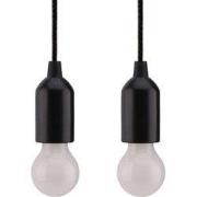 HIXA Treklamp LED - Campinglamp - Zwart - Tentlamp - Kampeerlamp - 2 s...